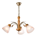 Kædelampe TULIPAN 3xE27/60W/230V bøg