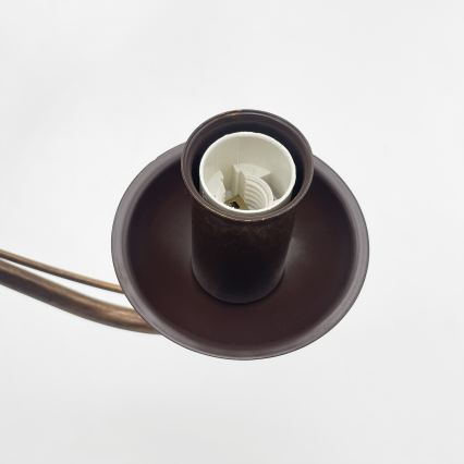 Kædeophængt lysekrone ANTON 3xE14/15W/230V bronzefarvet