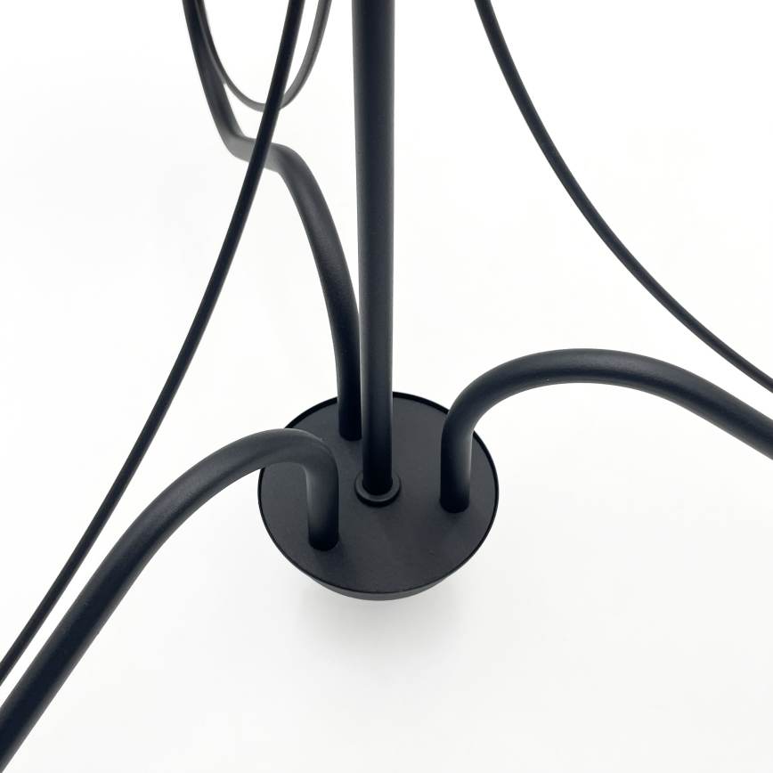 Kædeophængt lysekrone ANTON 3xE14/15W/230V sort