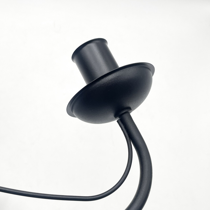 Kædeophængt lysekrone ANTON 3xE14/15W/230V sort