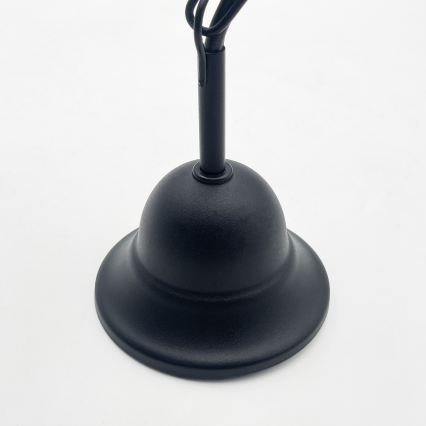 Kædeophængt lysekrone ANTON 3xE14/15W/230V sort