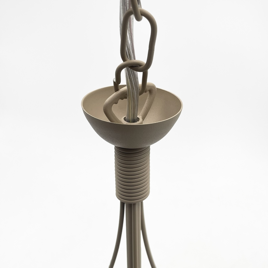 Kædeophængt lysekrone ANTON 3xE14/60W/230V beige
