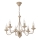 Kædeophængt lysekrone ANTON 6xE14/60W/230V beige
