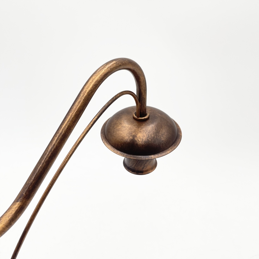Kædeophængt lysekrone ANTON 8xE14/60W/230V i bronze