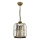 Kædeophængt lysekrone CRYSTALLINE 1xE27/6W/230V i bronze