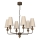 Kædeophængt lysekrone GRENADA 6xE14/15W/230V beige