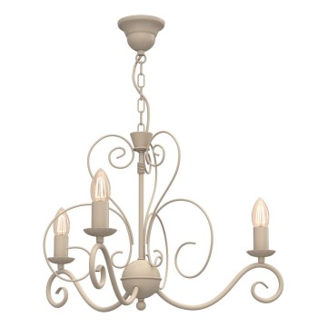 Kædeophængt lysekrone MAURO 3xE14/15W/230V beige