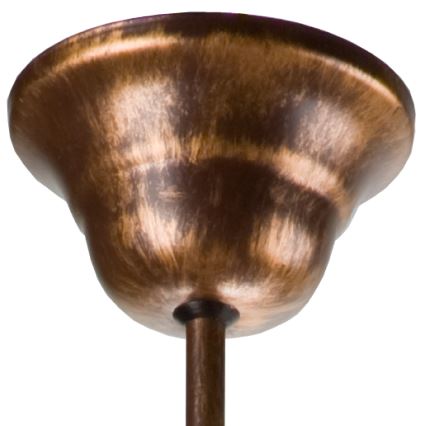 Kædeophængt lysekrone RETRO II 5xE27/60W/230V, bronzepatina