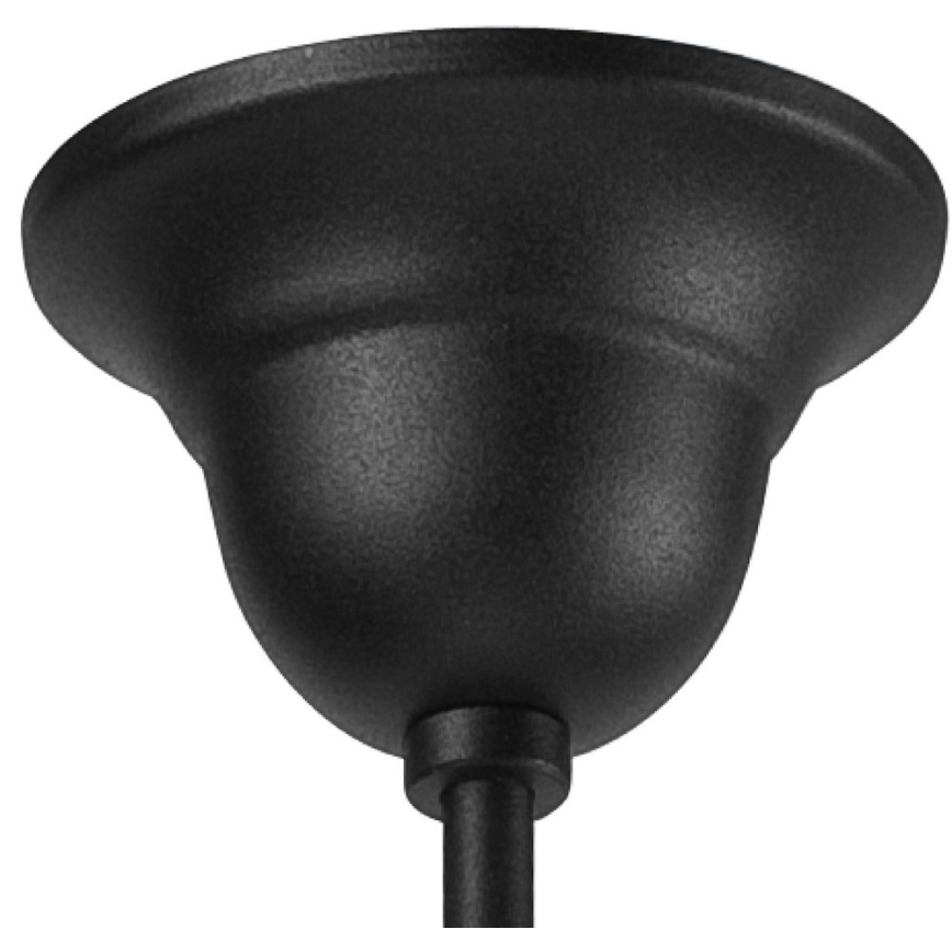 Kædeophængt lysekrone RETRO II 5xE27/60W/230V mat sort