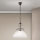 Kædeophængt lysekrone RULA 1xE27/40W/230V Ø 35 cm hvid/bronze