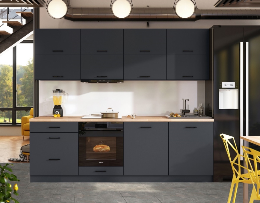 Køkkenblok ELISE 240 cm grafit