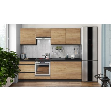 Køkkenblok MARINA 240 cm i craft-eg