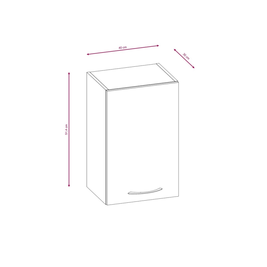 Køkkenblok VALERIA 180 cm brun/sonoma-eg