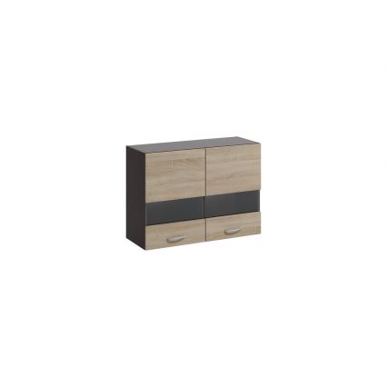 Køkkenblok VALERIA 240 cm sonoma-eg/brun