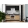 Køkkenbord MARINA 180 cm egetræ/blank sort