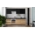 Køkkenbord MARINA 240 cm i egetræ/blank sort