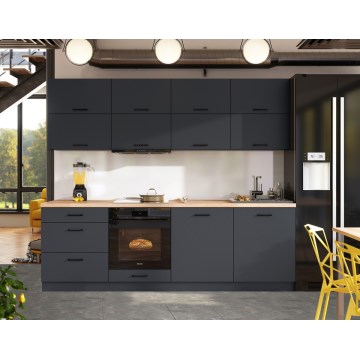 Køkkenmodul ELISE 240 cm grafit