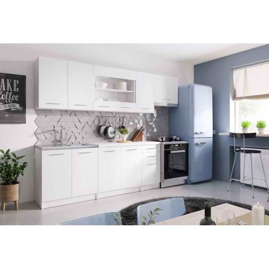 Køkkenmodul MARISA 260 cm hvid