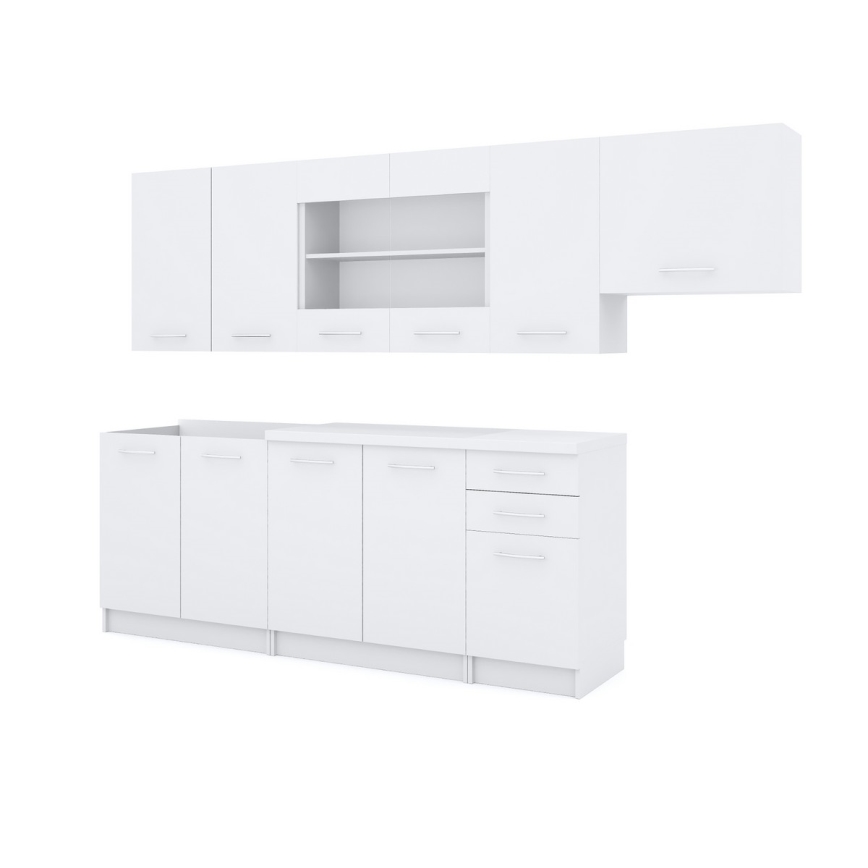 Køkkenmodul MARISA 260 cm hvid