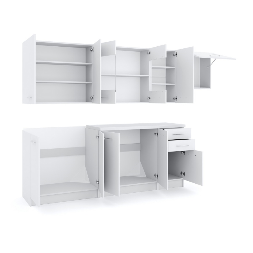 Køkkenmodul MARISA 260 cm hvid