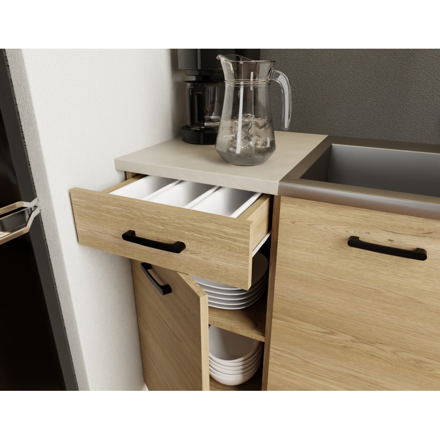 Køkkenmodul PATRICIA 180 cm egetræ