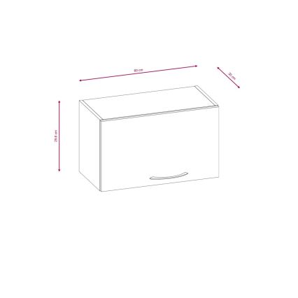 Køkkenmodul VALERIA 240 cm i sonoma-eg/brun