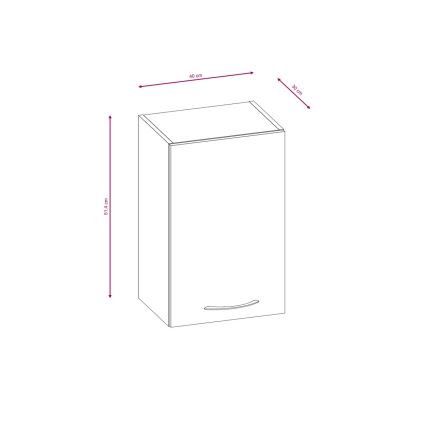 Køkkenmodul VALERIA 240 cm i sonoma-eg/brun