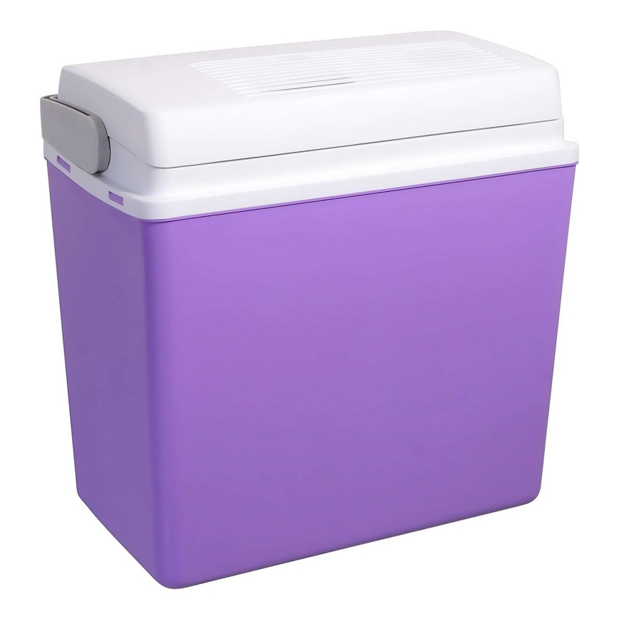 Køleboks 23 l 55W/12V/230V lilla/hvid