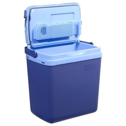 Køleboks med display 48W/230/12V 25 l blå