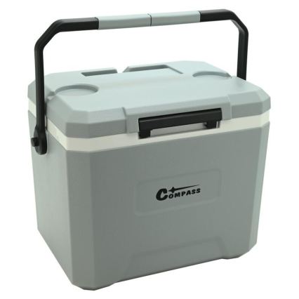 Køleboks med køleelement, 16 l, grå