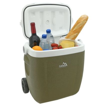 Køleboks på hjul, 16 l, grøn