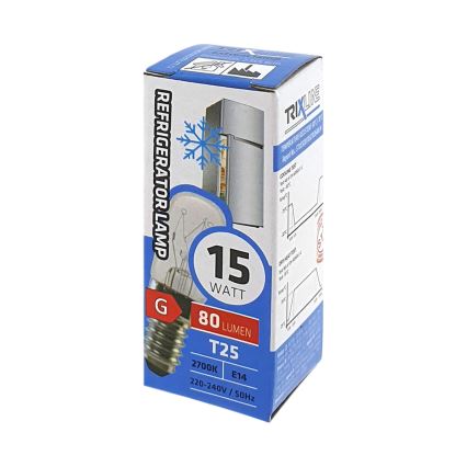 Køleskabspære T25 E14/15W/230V 2700K