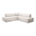 L-formet loungemøbel m. opbevaringsplads foldbar TERAMO højre beige