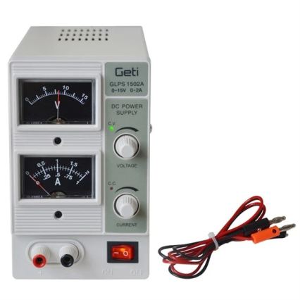 Laboratorie-strømforsyning 1502A 0-15V/0-2A