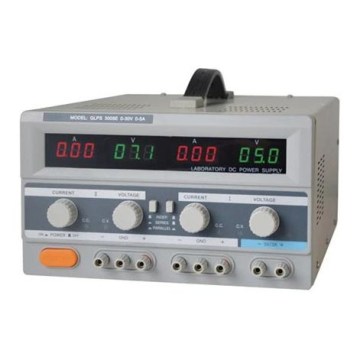 Laboratorie-strømforsyning 3005E 2x0-30V/0-5A