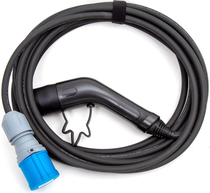 Ladekabel til elektriske campingvogne type 2 7 m 3,6kW 16A