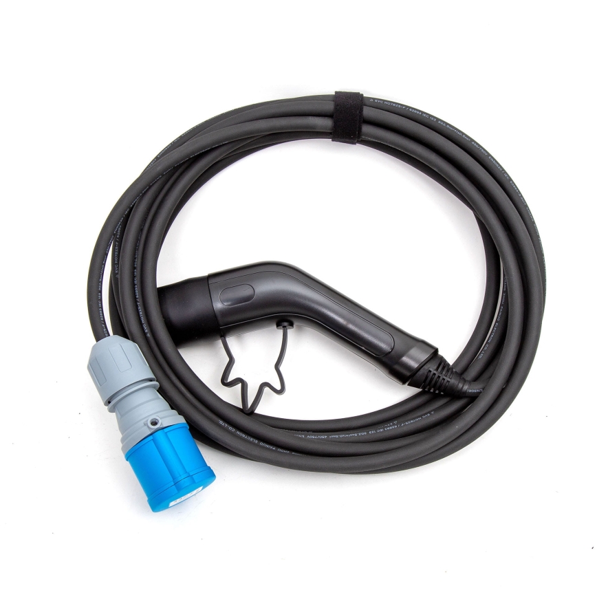 Ladekabel til elektriske campingvogne type 2 7 m 3,6kW 16A