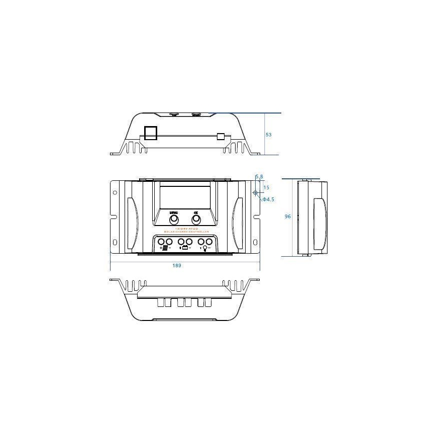 Laderegulator til solceller MPPT MT1550EU 12V/15A