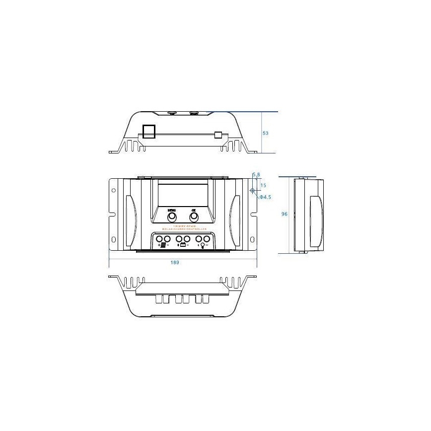 Laderegulator til solceller MT1050EU 12V/10A + USB