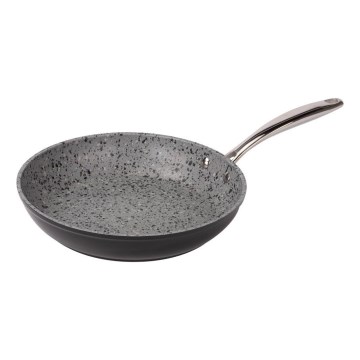 Lamart - Granitbelagt pande 26 cm sort/grå/rustfrit stål