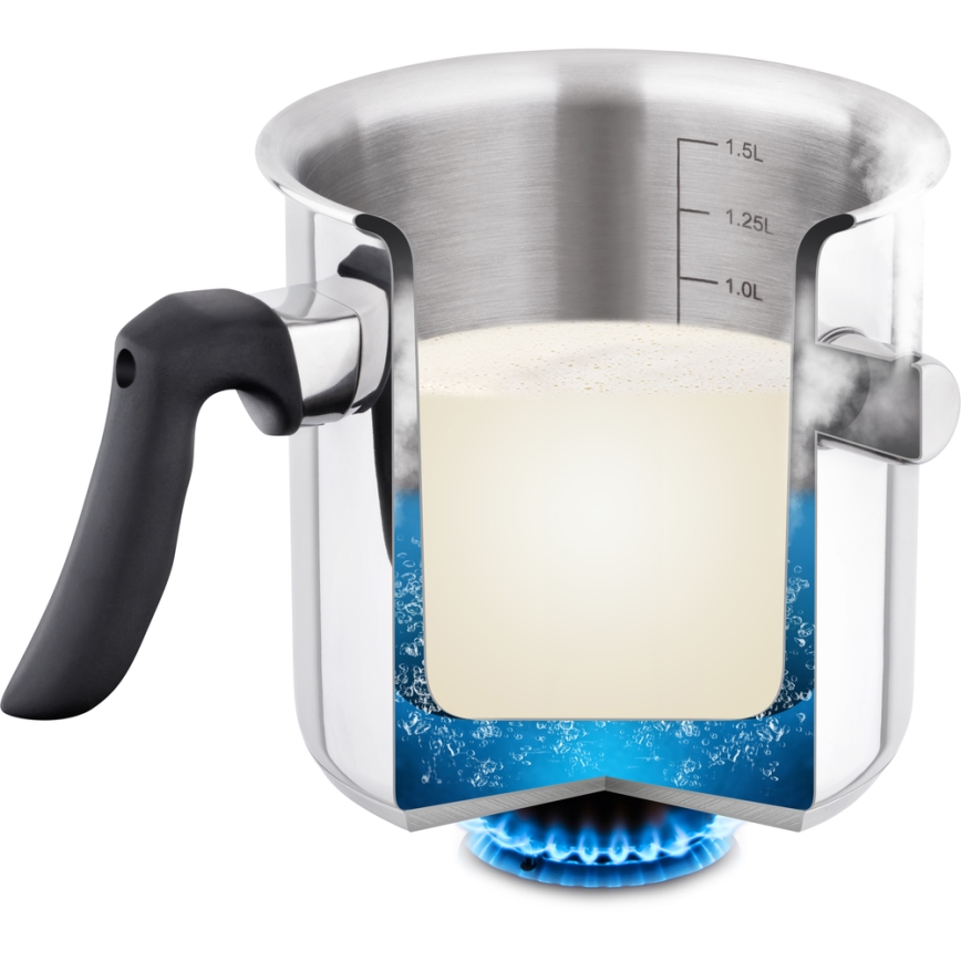 Lamart - Mælkekoger 1,5 l rustfrit stål