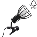 Lampe med clip MEGAN 1xE14/40W/230V - FSC-certificeret