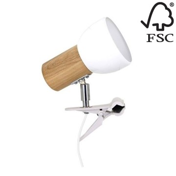 Lampe med klemme SVENDA 1xE27/60W/230V - FSC-certificeret