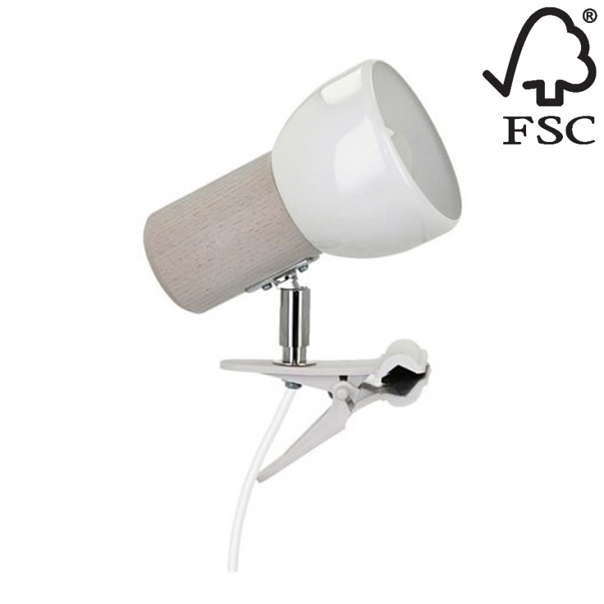 Lampe med klemme SVENDA 1xE27/60W/230V - FSC-certificeret