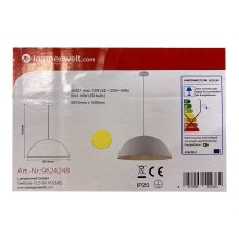Lampenwelt - LED pendel 1xE27/10W/230V