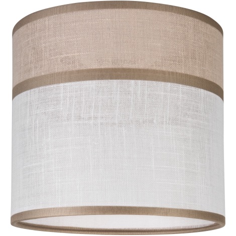 Lampeskærm ANDREA E27 diameter 16 cm beige/grå
