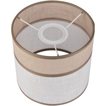 Reserveskærm til pendel, bordlampe og væglampe ANDREA E27 diameter 16 cm beige/grå
