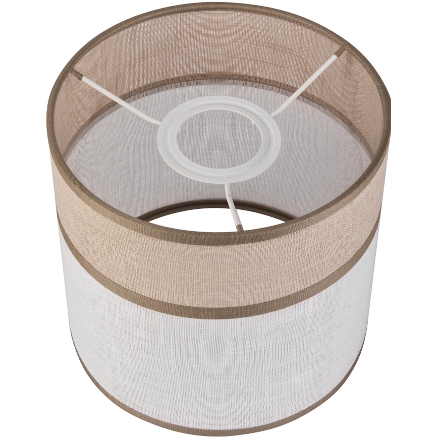 Reserveskærm til pendel, bordlampe og væglampe ANDREA E27 diameter 16 cm beige/grå