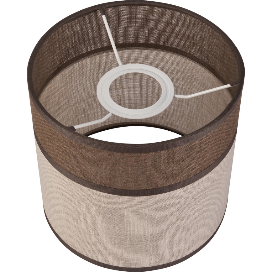 Reserveskærm til pendel, gulvlampe og væglampe ANDREA E27 diameter 16 cm brun/beige