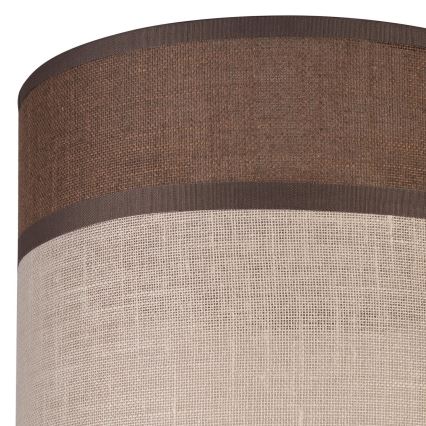 Reserveskærm til pendel, gulvlampe og væglampe ANDREA E27 diameter 16 cm brun/beige